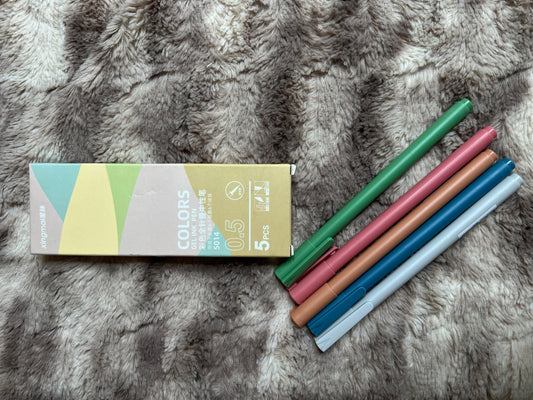 Colored gel pens