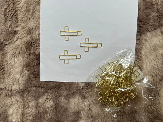 Cross paper clips-10pcs